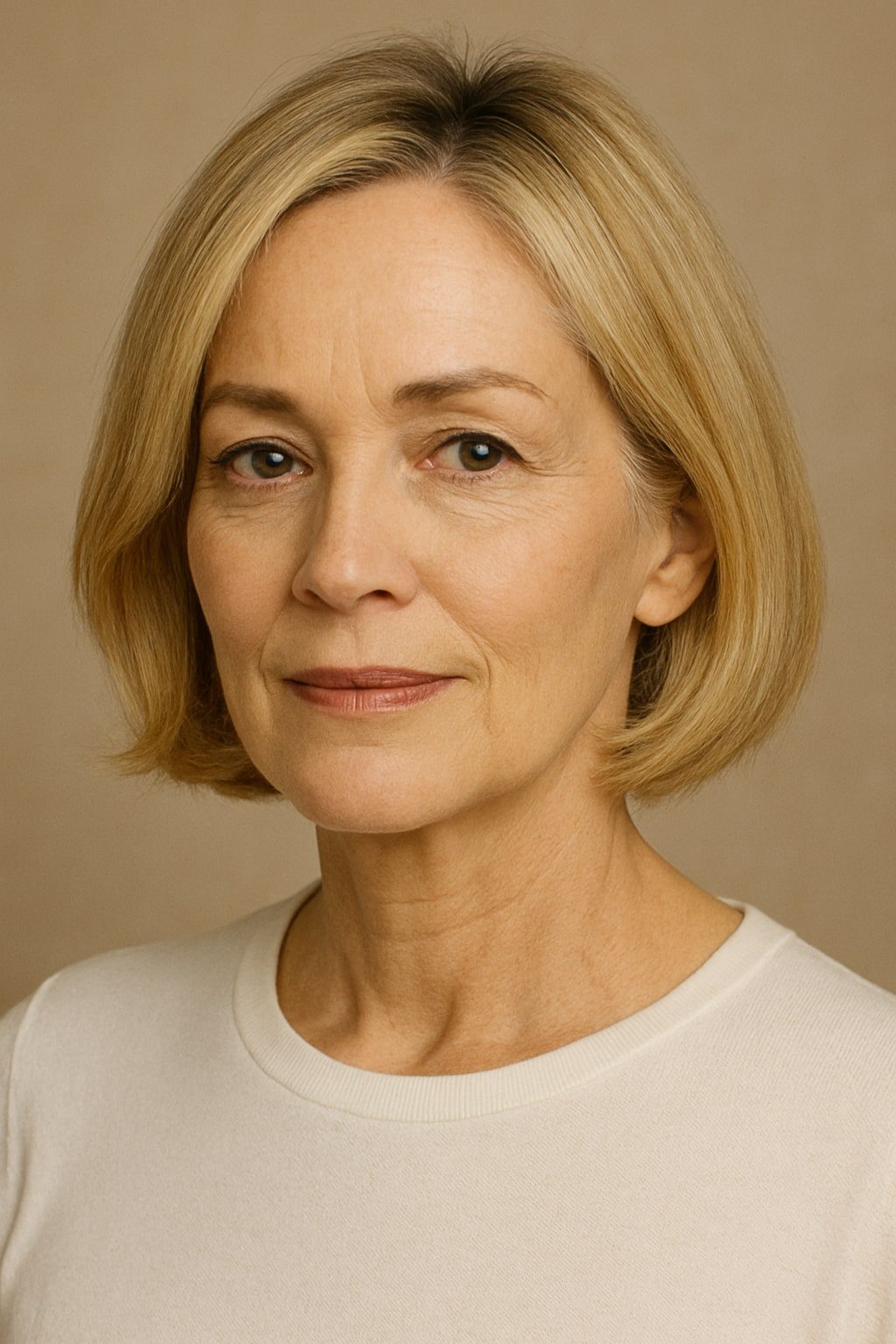 Sharon Stone Bob cut